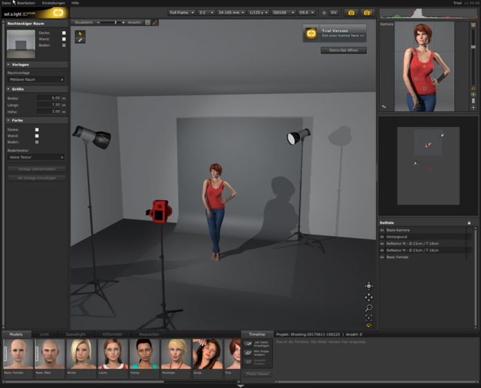 Fotografieren lernen - Software zum lernen von Lichtsetzung in der Studiofotografie